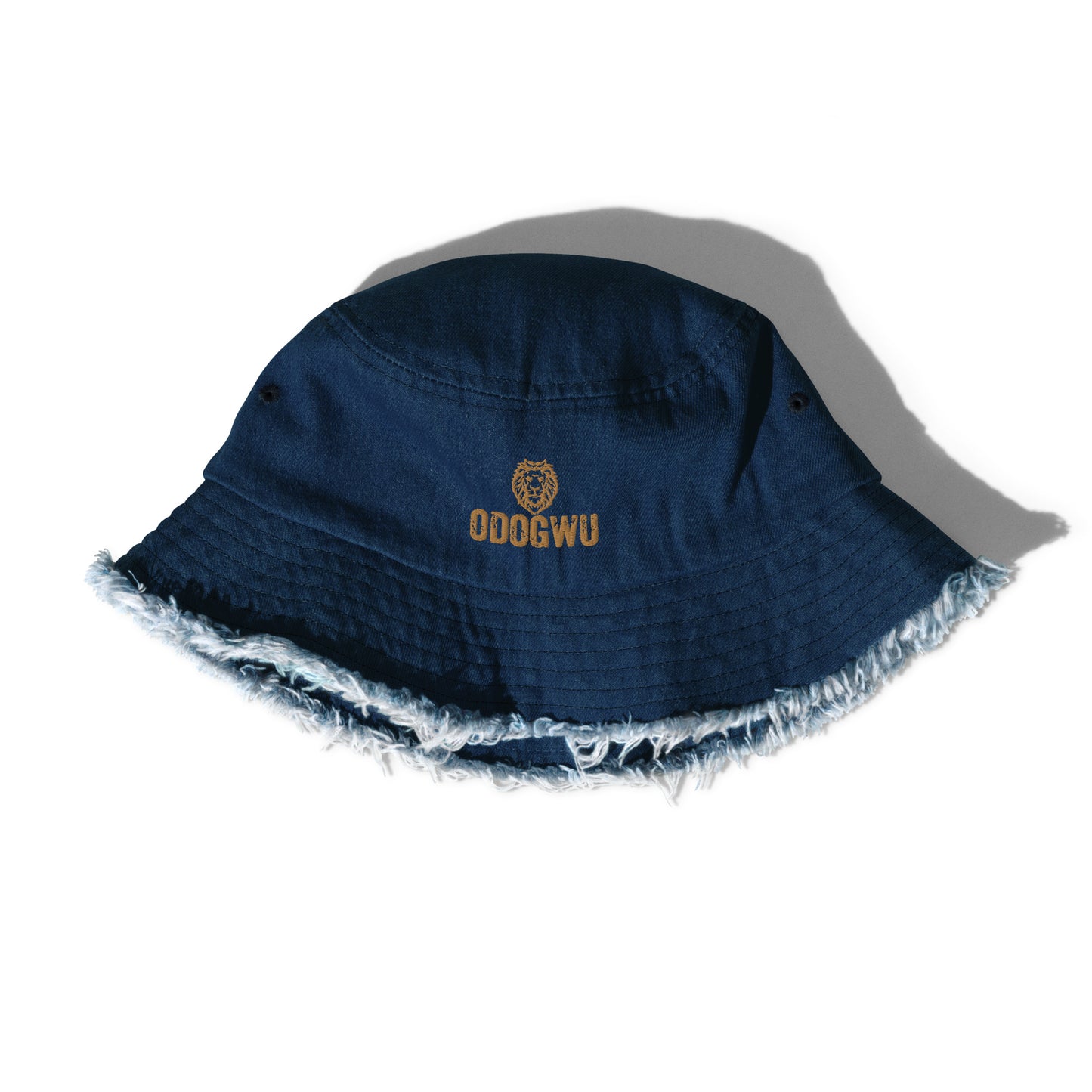 Odogwu Distressed denim bucket hat