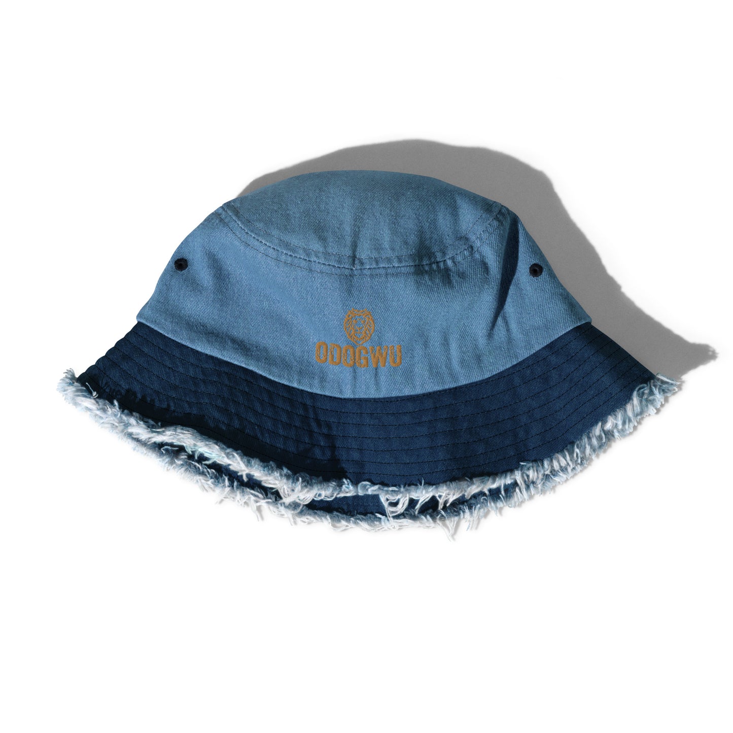 Odogwu Distressed denim bucket hat