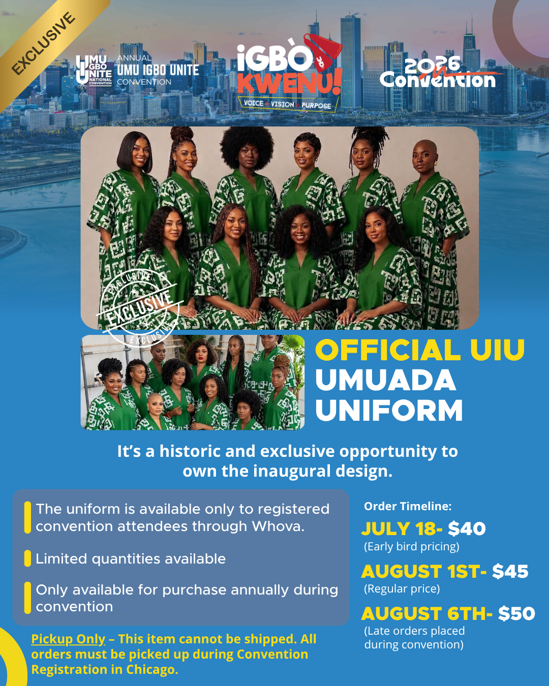 2026 Umuada Uniform